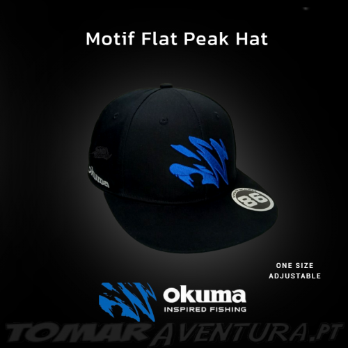 Okuma Motif Flat Peak Hat