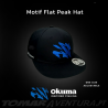 Chapeu Okuma Motif Flat Peak Hat