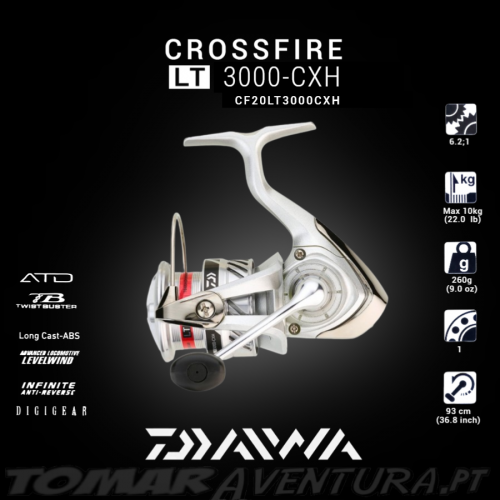 Mulinete Daiwa Crossfire 20 LT  3000-CXH