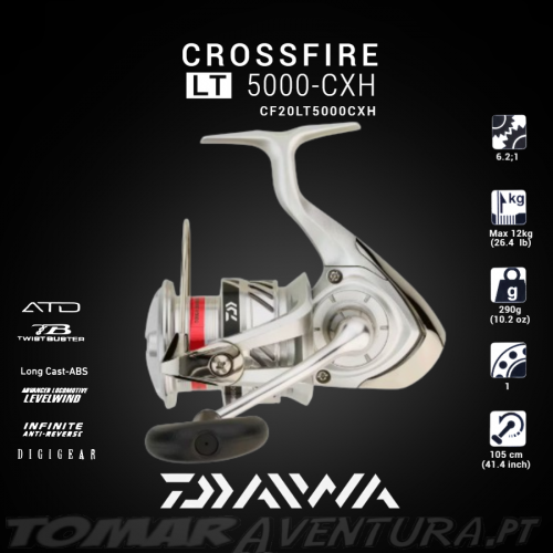 Carreto Daiwa Crossfire 20 LT 5000-CXH