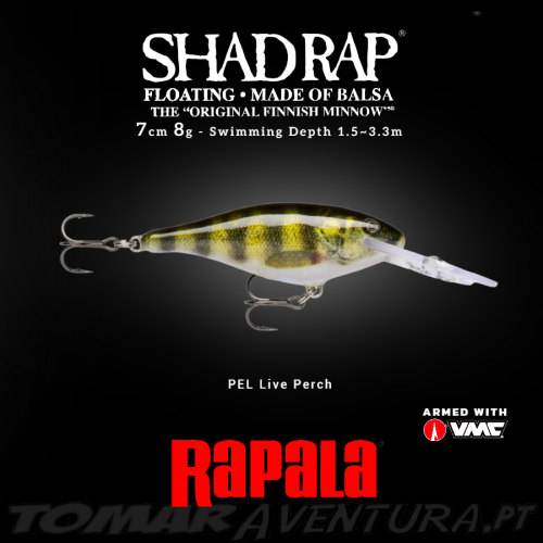 Amostra Rapala Shad Rap 07