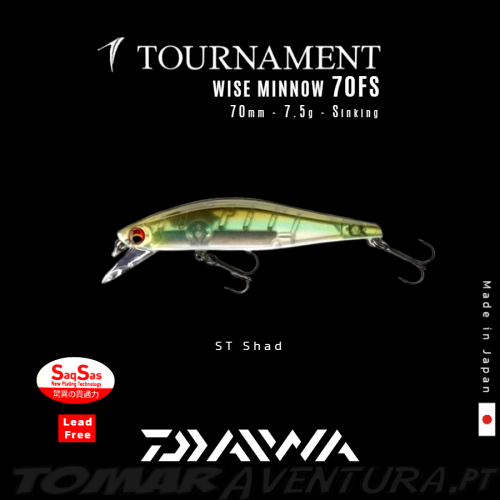 Daiwa Tournament Wise Minnow 70FS