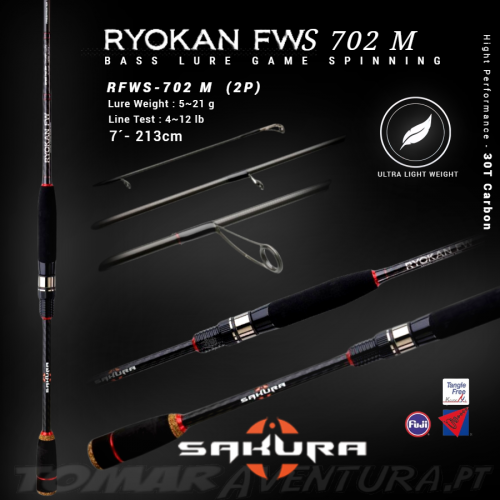 Cana Spinning Sakura Ryokan FW 702 M (2P) - 213cm 5-21g