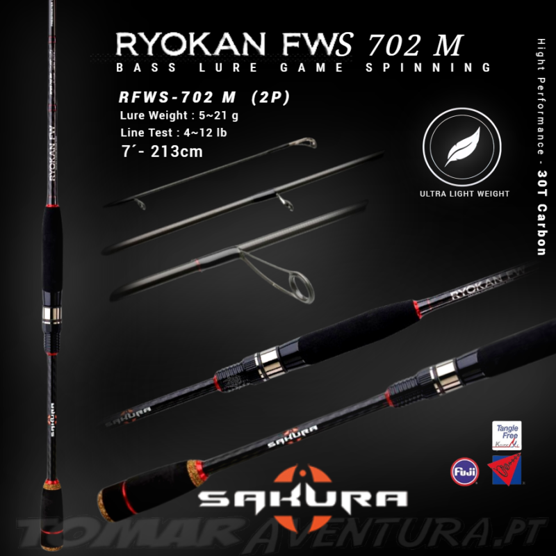 Cana Spinning Sakura Ryokan FW 702 M (2P) - 213cm 5-21g