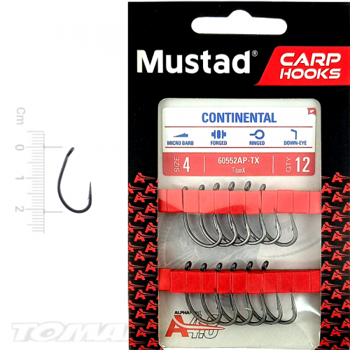 Mustad Carp Hooks Continental XV2