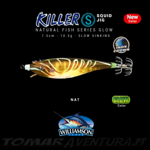 Williamson Killer Squid Jig Natural Fish S