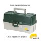 Caixa Plano Three Tray Green Tackle Box