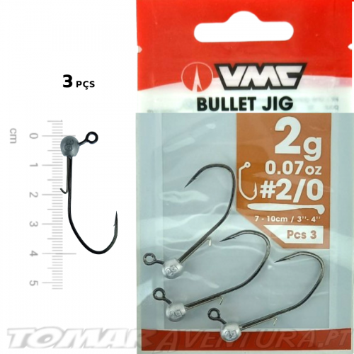 Cabeçote VMC 7157 Bullet Jig Hook 2/0