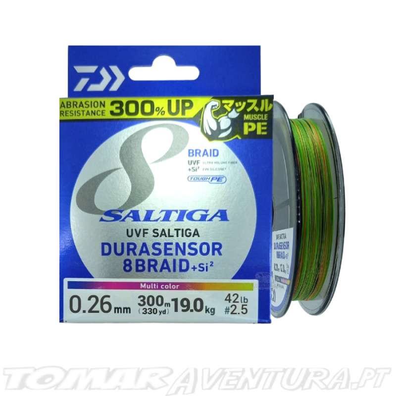 Daiwa Saltiga UVF Durasensor 8 Braid +Si2 Multicolor 300m