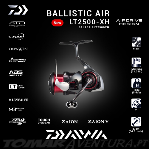 Daiwa Ballistic 25 Air LT2500-XH