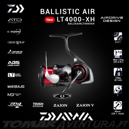 Daiwa Ballistic 25 Air LT4000-XH