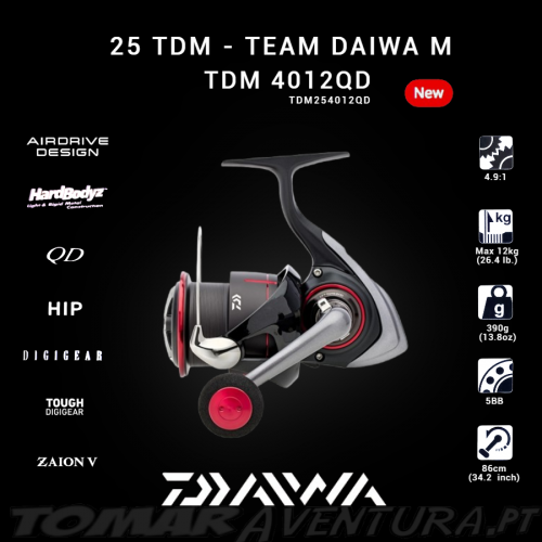 Carreto Daiwa Team Daiwa 2025 TDM 4012QD