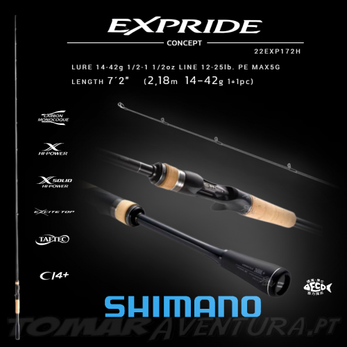 Cana Baitcasting Shimano Expride 172H 218cm 14-42g (1+1P)