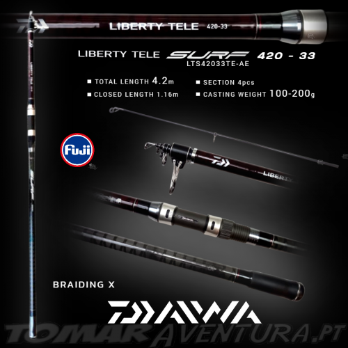 Daiwa Liberty Tele Surf 420-33TE-AE 100-200g