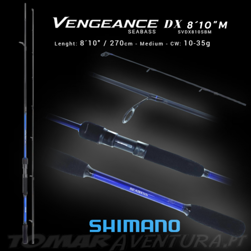 Shimano Vengeance DX Seabass 801SBM 270m 10-35g Spinning Rod