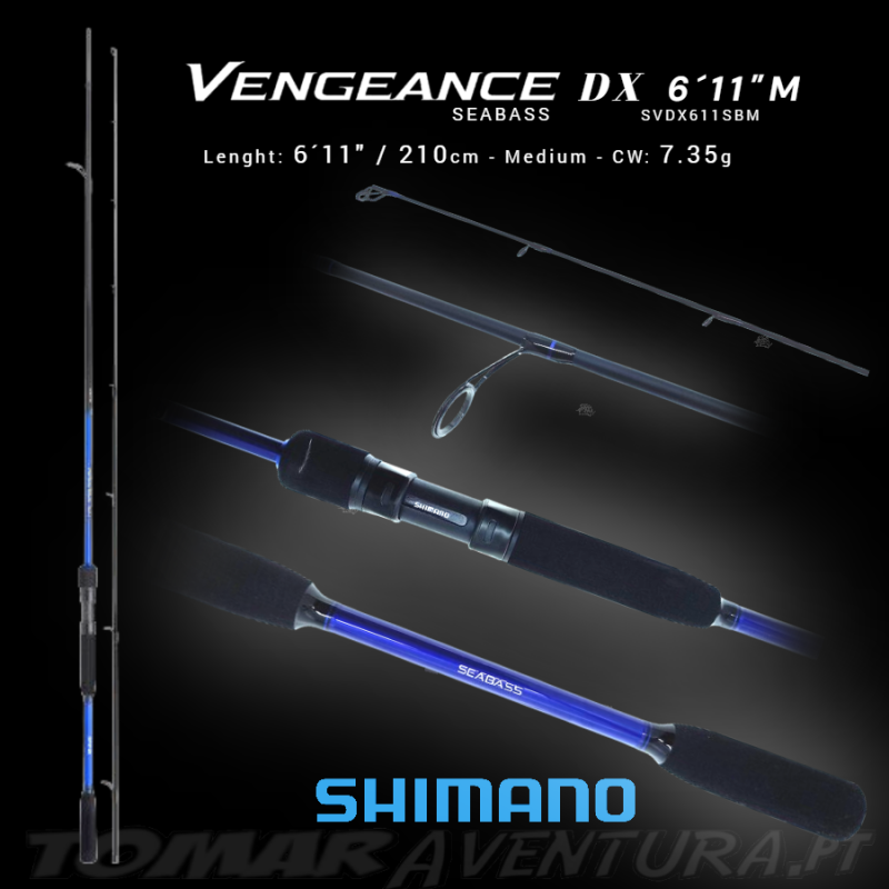 Cana Spinning Shimano Vengeance DX Seabass 611M 210m 7-35g (2P)