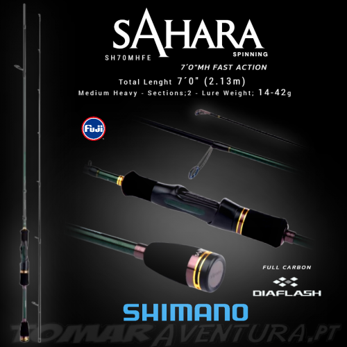 Cana Spinning Shimano Sahara 7´0" 2.13m 14-42g Eva Grip