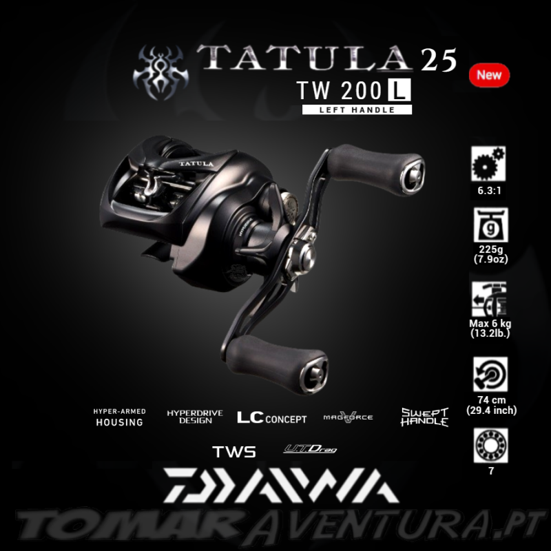 Moulinet casting Daiwa Tatula 25 TW 200L