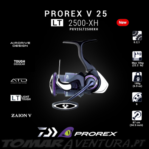 Carreto Daiwa Prorex V 25 LT 2500-XH