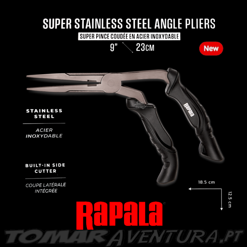 Alicate Rapala Super Stainless Steel Angle Pliers 9"