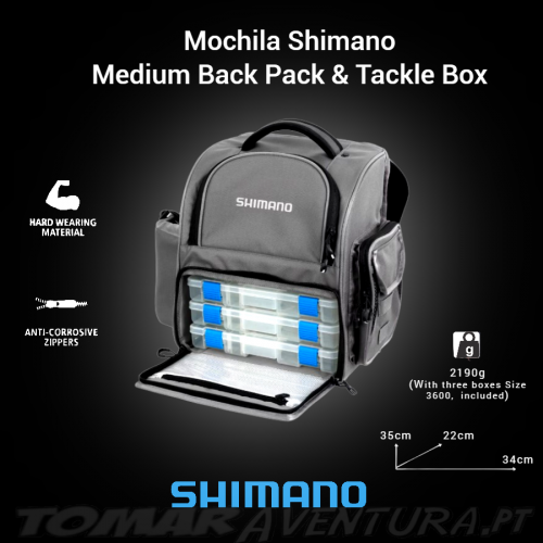 Shimano Medium Back Pack & Tackle Box Backpack