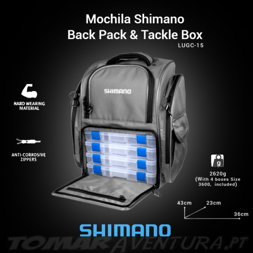 Mochila y caja de aparejos Shimano