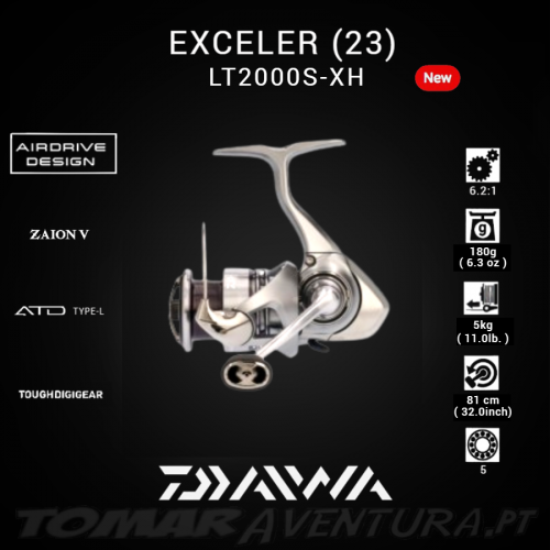 Daiwa Exceler 23 LT 2000S-XH Spinning Reel