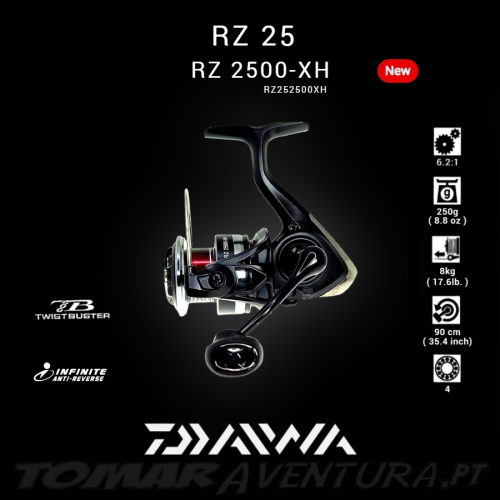 Daiwa 25 RZ 2500-XH Spinning Reel