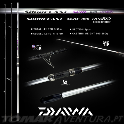 Cana Surfcasting Daiwa Shorecast Surf X S 33-3,90 Hybrid 100-200g