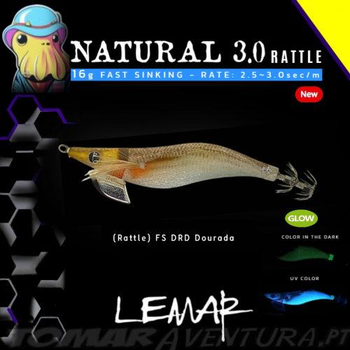 Lemar Natural Squid Jig 3.0