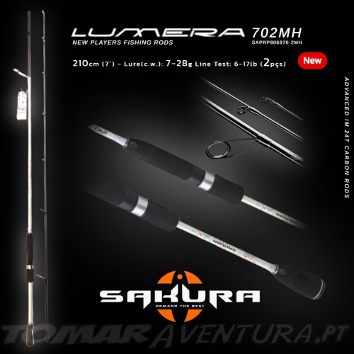 Spinning Rod Sakura Lumera 702MH (2P) - 210cm 7-28g
