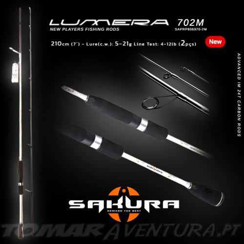 Canne Spinning Sakura Lumera 702M (2P) - 210cm 5-21g