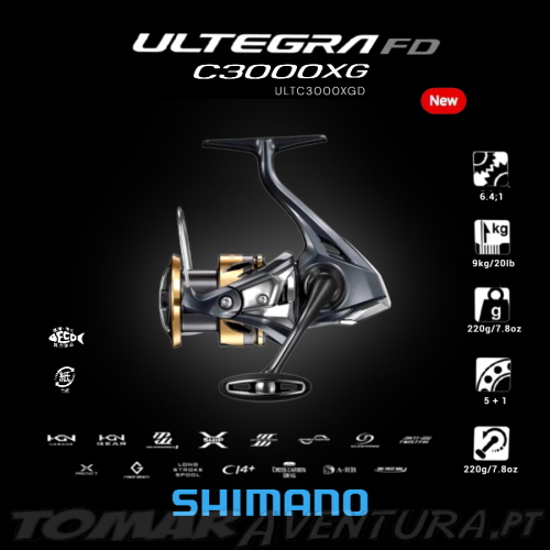 Carreto Spinning Shimano Ultegra C3000XG FD