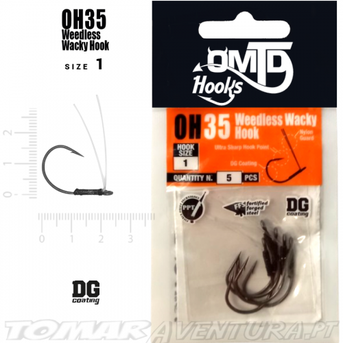 Anzois OMTD OH35 Weedless Wacky Hook