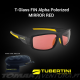 Lunettes de soleil polarisées Tubertini T-Glass FIN Alpha Polarized MIRROR RED