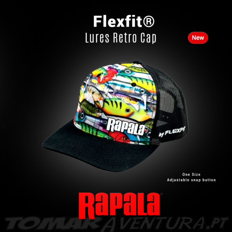 Chapeu Rapala Flexfit Lures Retro Cap