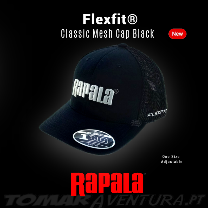 Gorra Rapala Flexfit Classic Mesh negra