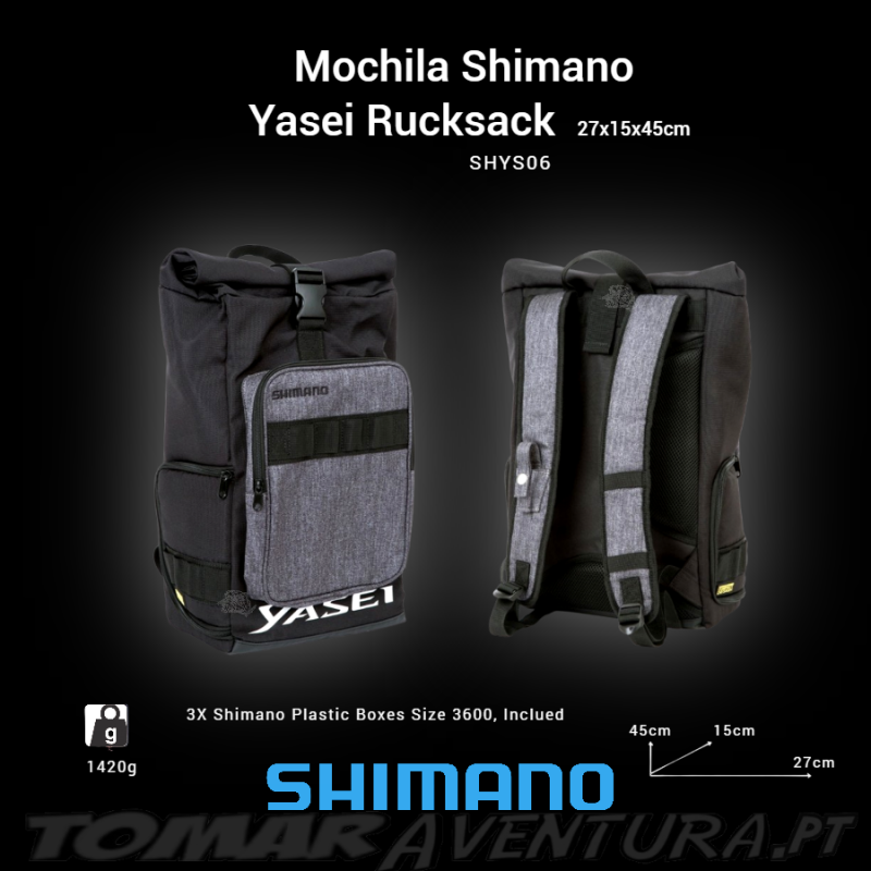 Mochila Shimano Yasei Rucksack 27x15x45cm