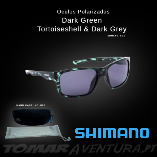 Gafas de sol polarizadas Shimano verde oscuro carey y gris oscuro