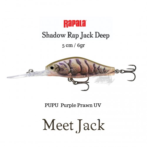 Amostra Rapala Shadow Rap Jack Deep 5