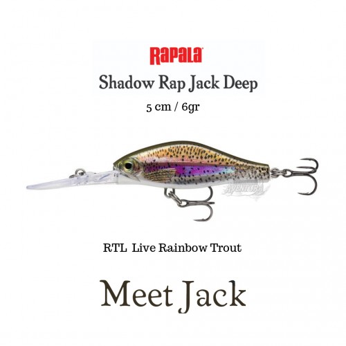 Amostra Rapala Shadow Rap Jack Deep