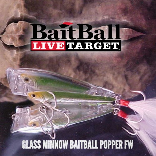 Amostra Livetarget glass Baitball Popper FW 65