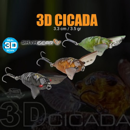 Amostra Savage Gear 3D Cicada