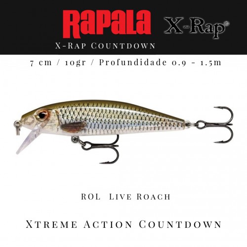 Amostra Rapala X-Rap Countdown