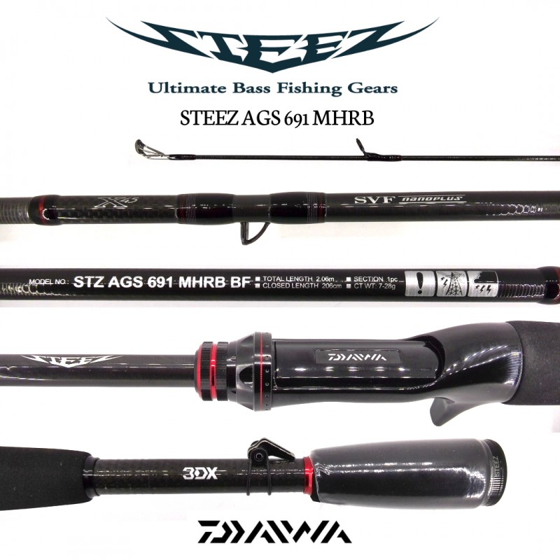 Cana Baitcasting Daiwa Steez AGS 691 MHRB