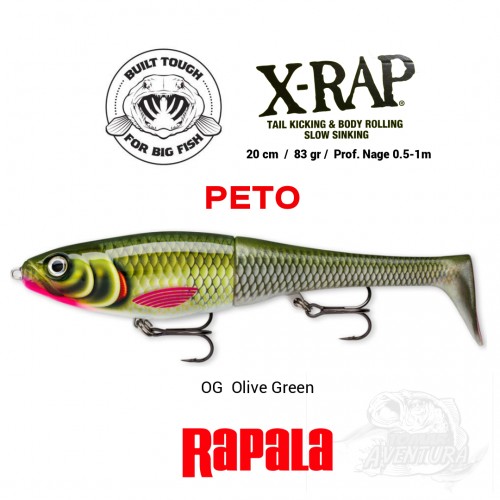 Amostra Rapala X-Rap Peto
