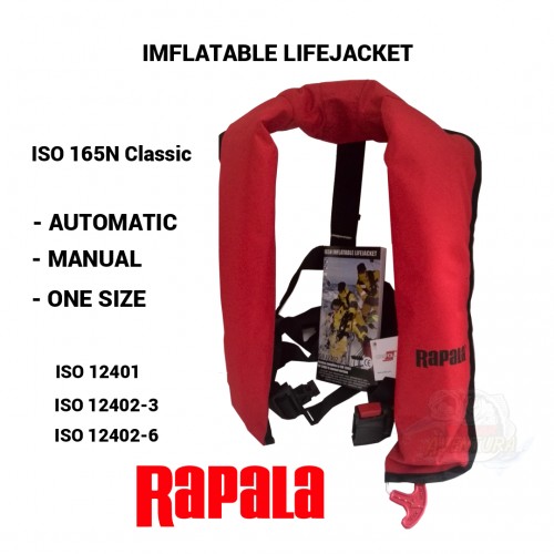 Colete Rapala Salva Vidas Auto-insuflável