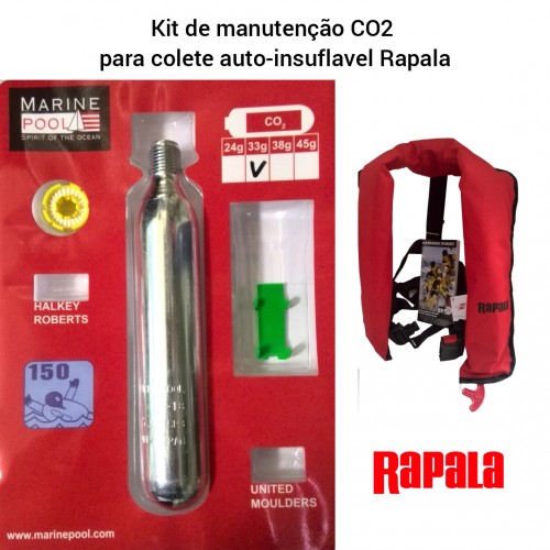 Kit Manutenção Co2 para Colete Rapala