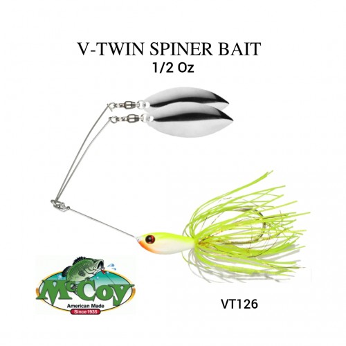 Amostra Spinerbait McCoy V-Twin