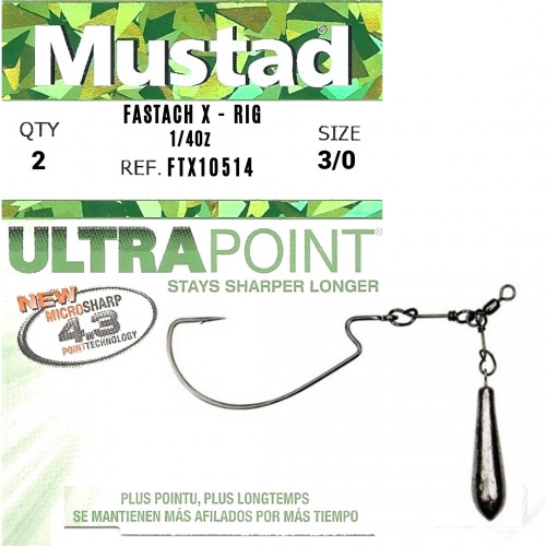 Anzois Mustad Fastach X - Rig 1/4Oz